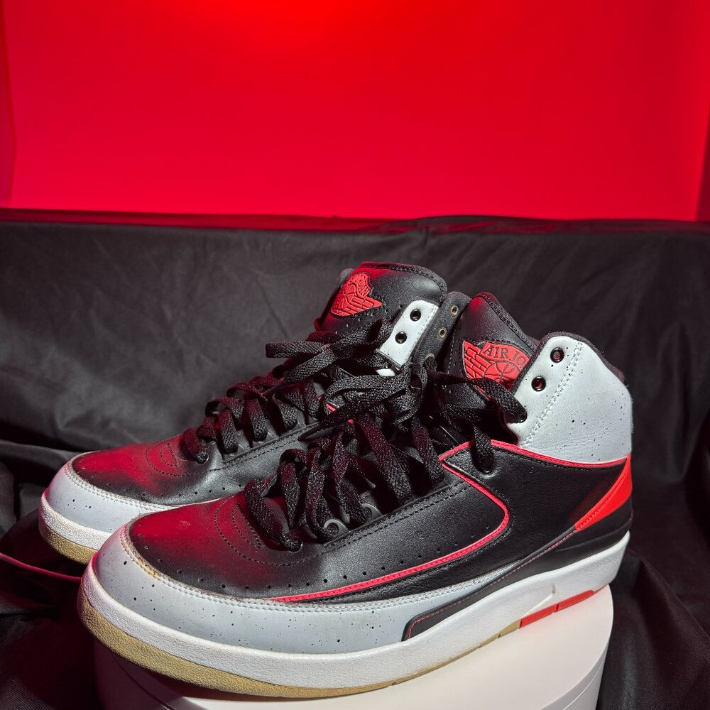 Men's Nike Air Jordan 2 Black Infrared Cement 23, Size 13, Cond. 9/10